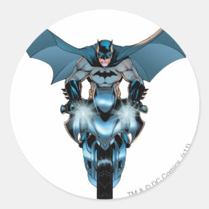 ケープ付きバイクバットマン ラウンドシール