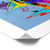 ケープ付き猫 ポスター (角)