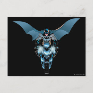 ケープ付き自転車のバットマン ポストカード