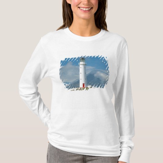 ケープ・エグモント灯台とタラナキ山/エグモント山 Tシャツ (正面)