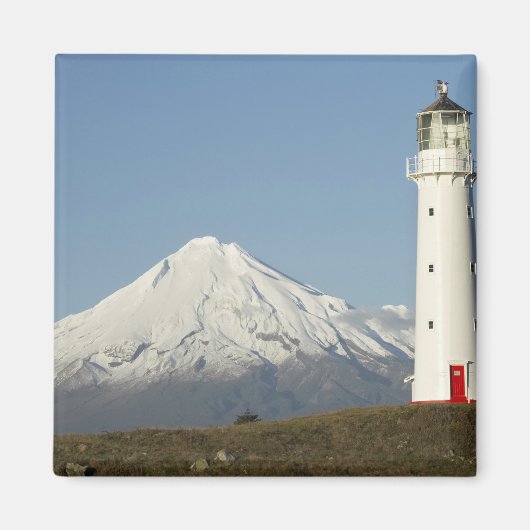 ケープ・エグモント灯台とタラナキ山 マグネット (正面)
