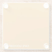 ケープ・グースベリー黄色の色名 ガラスコースター (裏面)