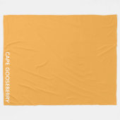 ケープ・グースベリー黄色の色名 フリースブランケット (正面(横))