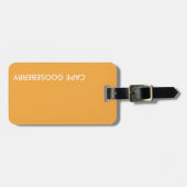 ケープ・グースベリー黄色の色名 ラゲッジタグ (正面横)