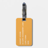 ケープ・グースベリー黄色の色名 ラゲッジタグ (裏面縦)