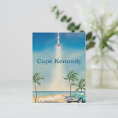 ケープ・ケネディ、フロリダ州アメリカのヴィンテージ旅行プリント ポストカード (スタンド正面)