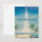 ケープ・ケネディ、フロリダ州アメリカのヴィンテージ旅行プリント ポストカード (正面/裏面)