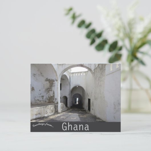 ケープ・コースト・キャッスル・ガーナでの戻り禁止の扉 ポストカード (スタンド正面)