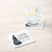 ケープ&ボンネットのジェーン・アイレ スクエアペーパーコースター (インサイチュ)