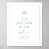 ケープCOD沿岸ブルーデザートトリートサイン ポスター (正面)