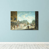 ケーペル通り王室のと取引所,ダブリン, 1800 キャンバスプリント (インサイチュ (ウッドフロア))