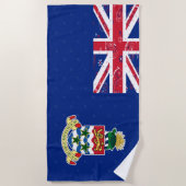 ケーマン諸島の旗のビーチタオル ビーチタオル (正面)