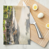 ケーマン諸島の熱帯島 キッチンタオル (四つ折り)