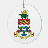 ケーマン諸島の紋章付き外衣 セラミックオーナメント (左)