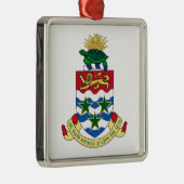 ケーマン諸島の紋章付き外衣 メタルオーナメント (右)