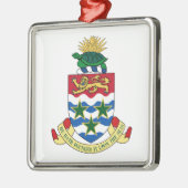 ケーマン諸島の紋章付き外衣 メタルオーナメント (左)