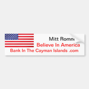 ケーマン諸島.comのアメリカ銀行で信じて下さい バンパーステッカー
