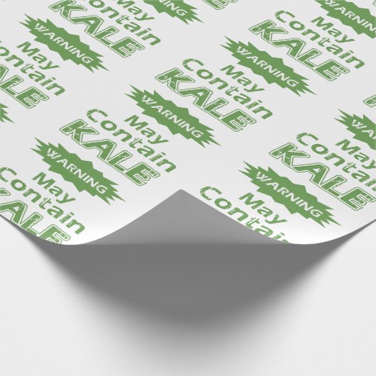 ケールおもしろいをテーマにしたことわざラッピング紙 ラッピングペーパー (角)