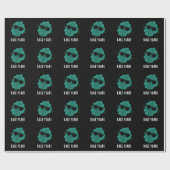 ケールイェーおもしろいビージープンダークBG ラッピングペーパー (フラット)