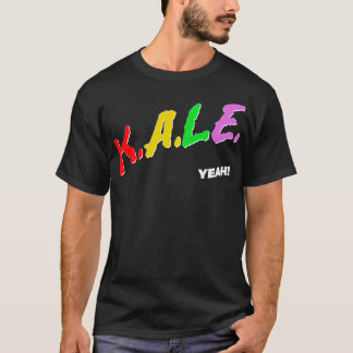 ケールイーレトロ80sスタイルオリジナルビーガニズムデザイン tシャツ