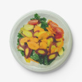 ケールカラフルサラダ4ゲイル ペーパープレート (正面)
