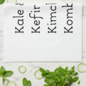 ケールケフィールキムチ昆布茶 キッチンタオル (折り畳み)