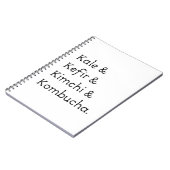 ケールケフィールキムチ昆布茶 ノートブック (左側)