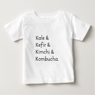 ケールケフィールキムチ昆布茶 ベビーTシャツ