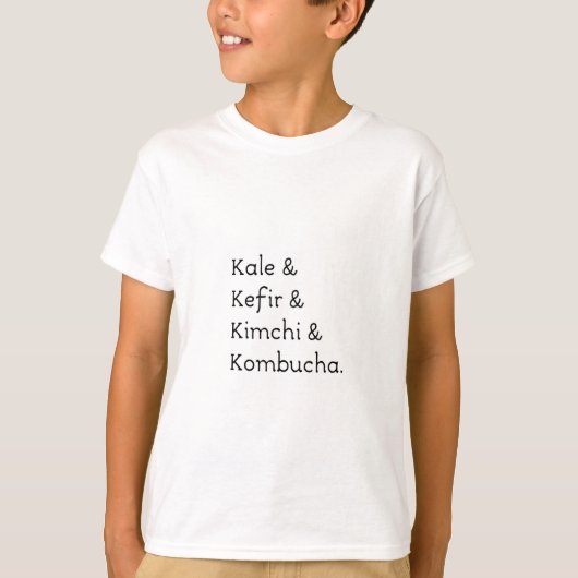 ケールケフィールキムチ昆布茶 Tシャツ (正面)