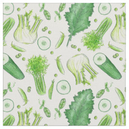 ケールセロピーズウォーターカラー野菜キッチン ファブリック