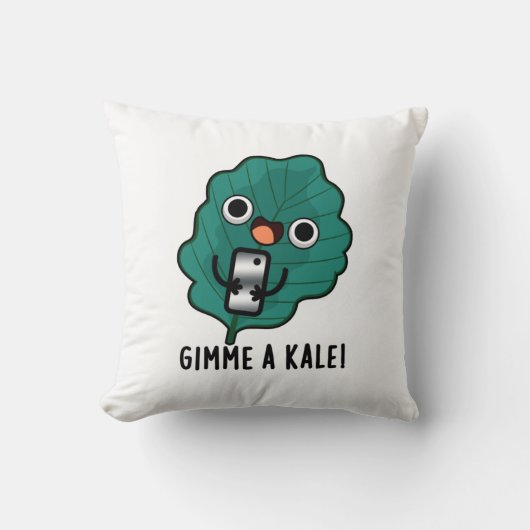 ケールベジパおもしろいンをくれ クッション (正面)