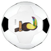 ケール州のツウカンの鳥の漫画イラストレーション サッカーボール (回転)