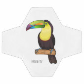 ケール州のツウカンの鳥の漫画イラストレーション サッカーボール (フラット)