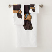 ケール州のツウカンの鳥の漫画イラストレーション バスタオルセット (インサイチュ)