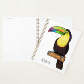 ケール州のツウカンの鳥の漫画イラストレーション プランナー手帳 (ディスプレー)
