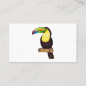 ケール州のツウカンの鳥の漫画イラストレーション 名刺 (裏面)