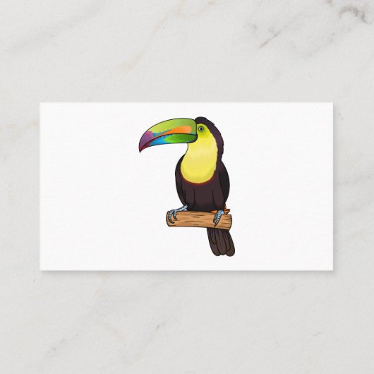 ケール州のツウカンの鳥の漫画イラストレーション 名刺 (裏面)