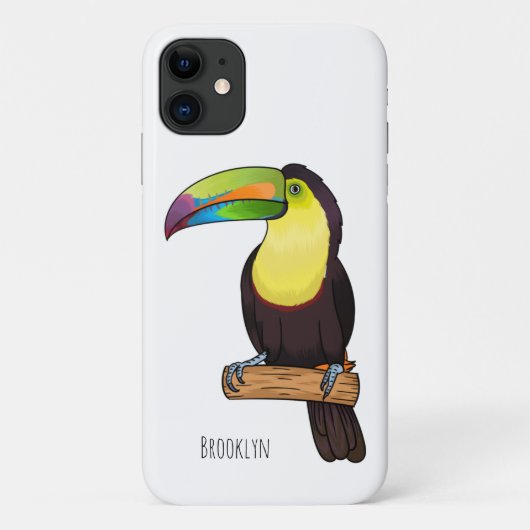 ケール州のツウカンの鳥の漫画イラストレーション Case-Mate iPhoneケース (裏面)