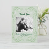 ケール抽象芸術縁どスワールサンキューフラットカード サンキューカード (スタンド正面)