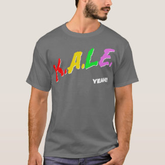 ケール Yeah レトロ80年代スタイルのオリジナルベジガーデザイン Tシャツ
