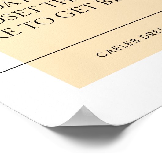 ケーレブドレスセル引用文 ポスター (角)