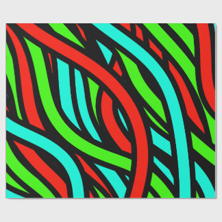 ケー鮮やかブル ラッピングペーパー