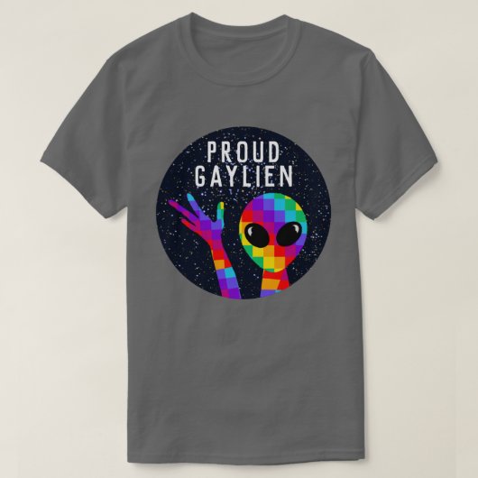 ゲおもしろいイ誇りを持ったリアンLGBTQ+プライド Tシャツ (デザイン正面)
