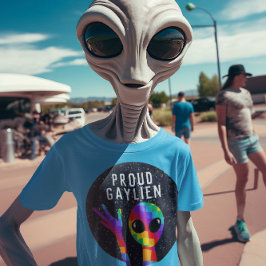 ゲおもしろいイ誇りを持ったリアンLGBTQ+プライド Tシャツ