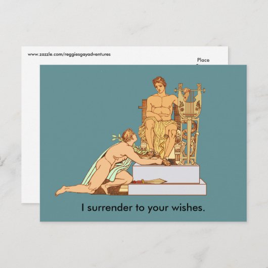 ゲイあなたの希望に降伏 ポストカード (正面/裏面)