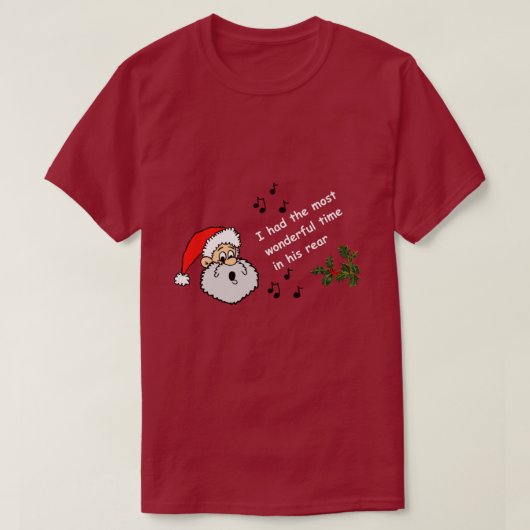ゲイおもしろいクリスマス最も素晴らしい時間の彼の後 Tシャツ (デザイン正面)