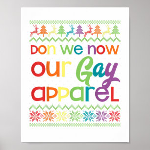 ゲイおもしろいクリスマスLGBTドンWe Now Ourゲイ ポスター