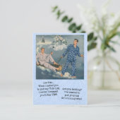 ゲイおもしろいユール(キリスト降誕祭)ログはがき ポストカード (スタンド正面)