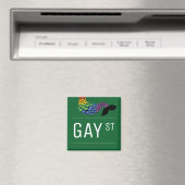 ゲイお洒落通りサインプライド同性愛者LGBTIQパーティー マグネット (インサイチュ (食洗機))