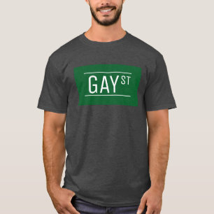 ゲイお洒落通りサインプライド同性愛者LGBTIQパーティー Tシャツ